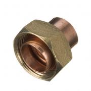 End Feed Straight Cylinder Union - 22mm x 1in BSP